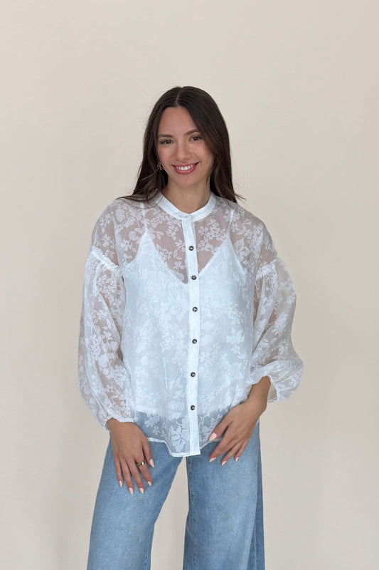 Laura Floral Puff Sleeve Blouse