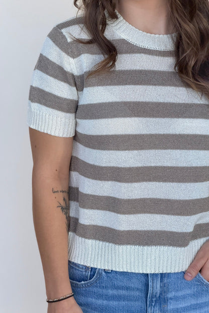 Brianna Stripe Knit Top