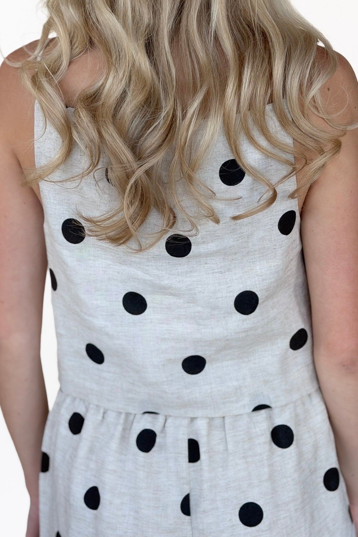 Kinsey Polka Dot Linen Top