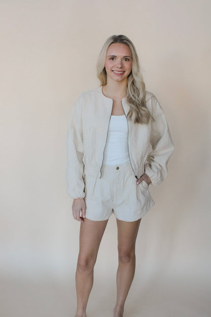 Floral Jacquard Shorts