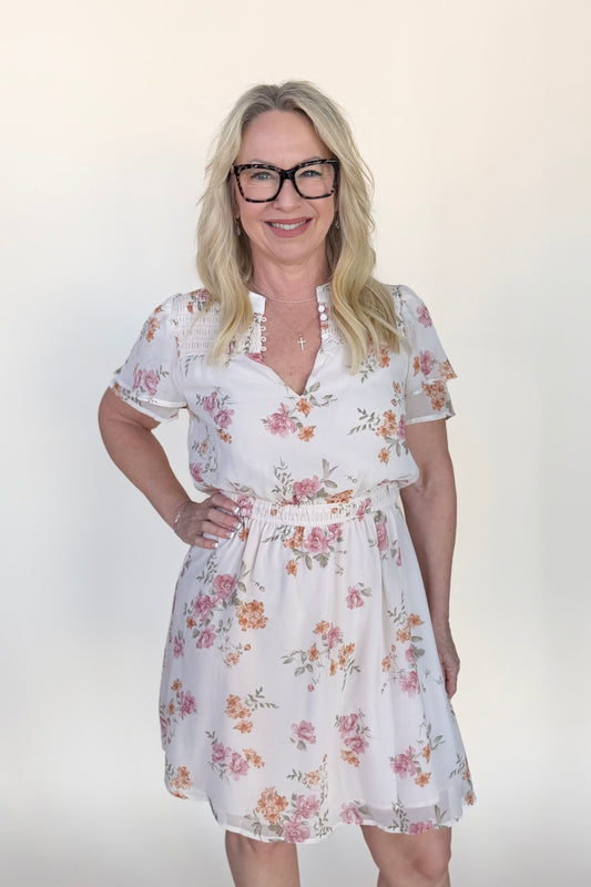 Elora Floral Mini Dress