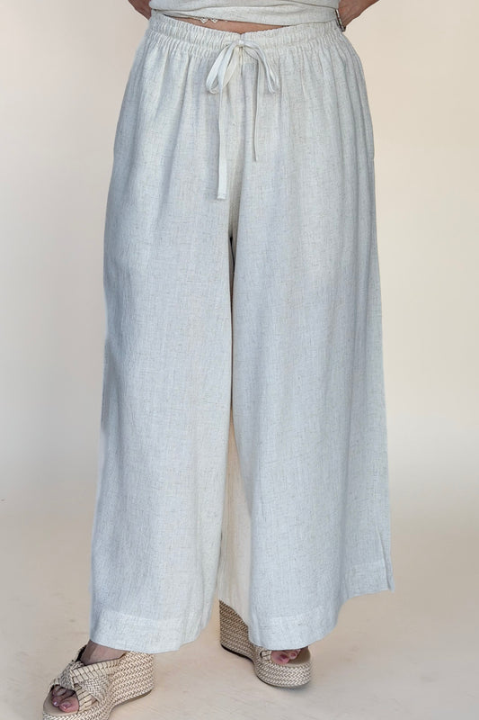 Mya Linen Wide Leg Pant
