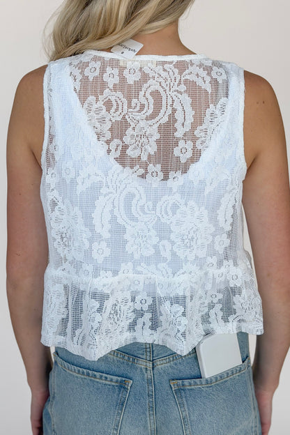 Fiona Floral Lace Bouse
