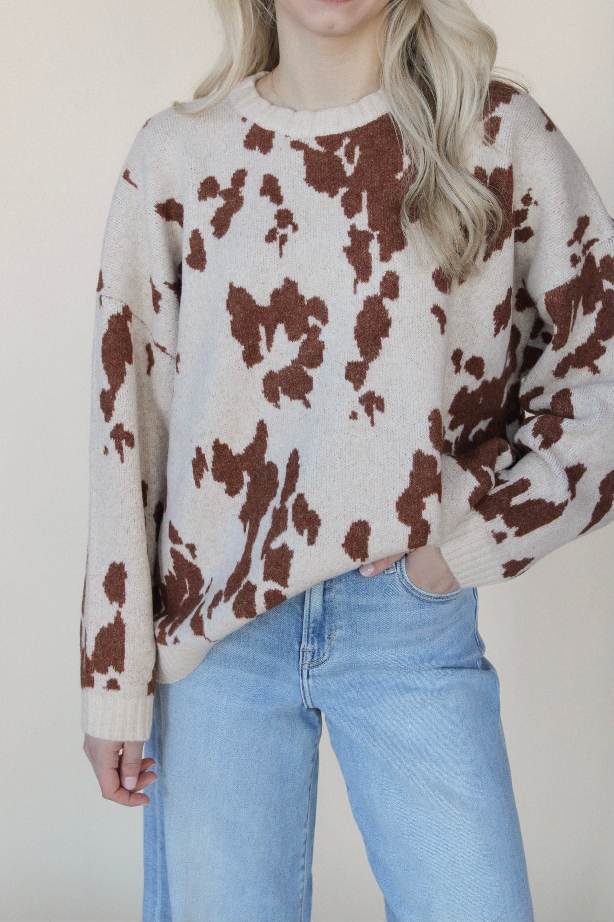 Ainsley Animal Print Sweater