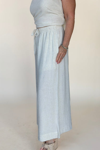 Mya Linen Wide Leg Pant