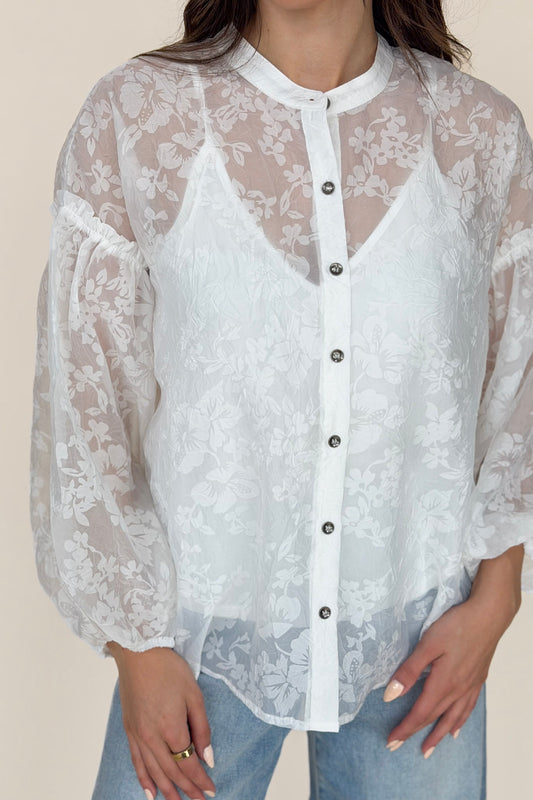 Laura Floral Puff Sleeve Blouse