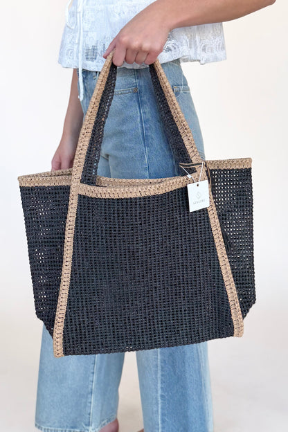 Sadie Woven Tote Bag