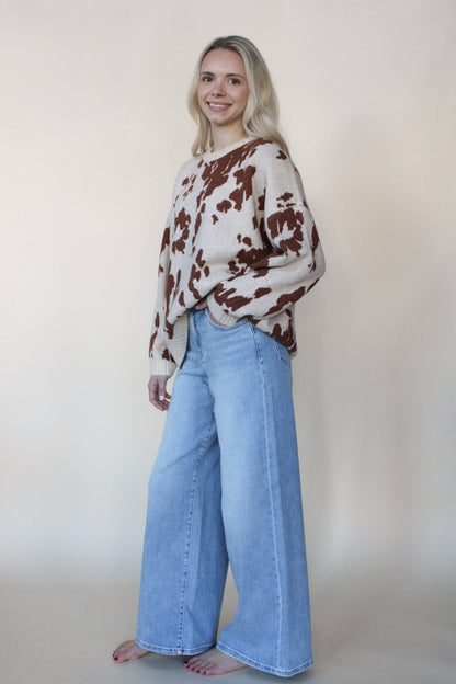 Ainsley Animal Print Sweater