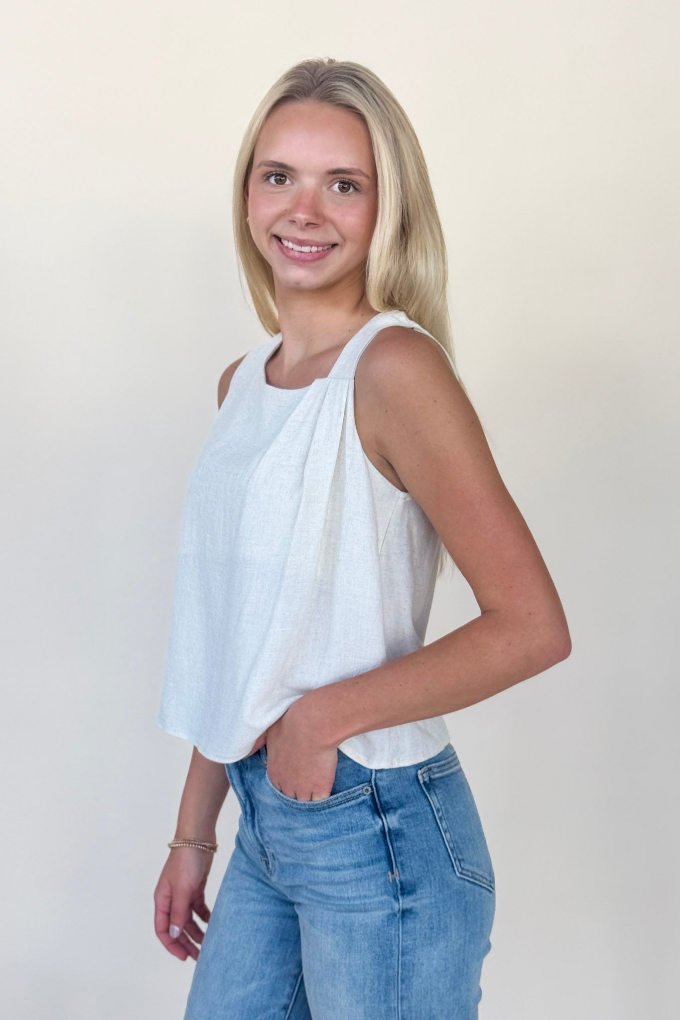Charli Pleated Top