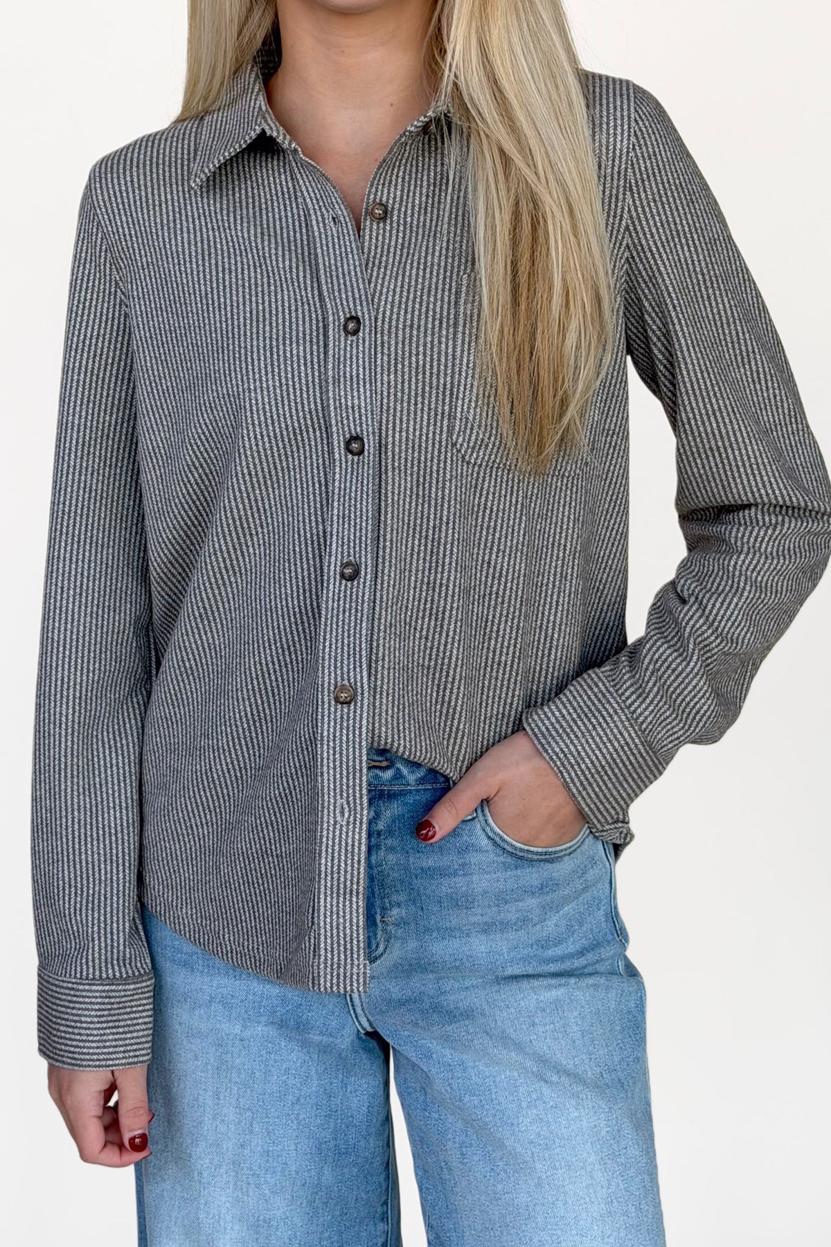 Ali Button Down Top