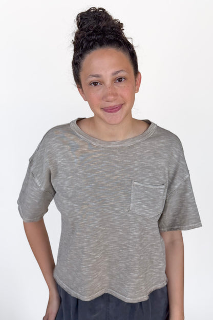 Brooke Raw Edge Knit Top