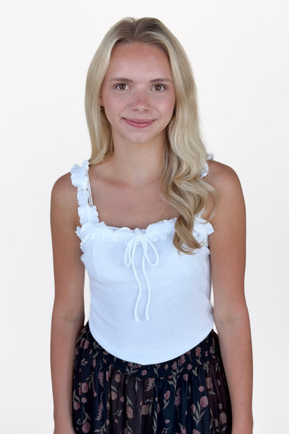 Ruffle Detail Tank Top