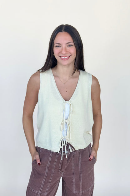Brielle Tie Front Vest