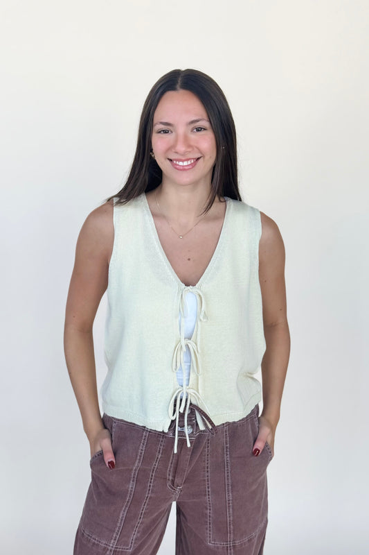 Brielle Tie Front Vest