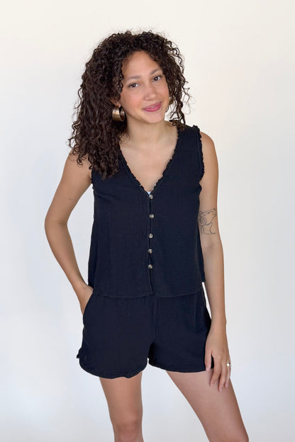 Valeria Gauze Short