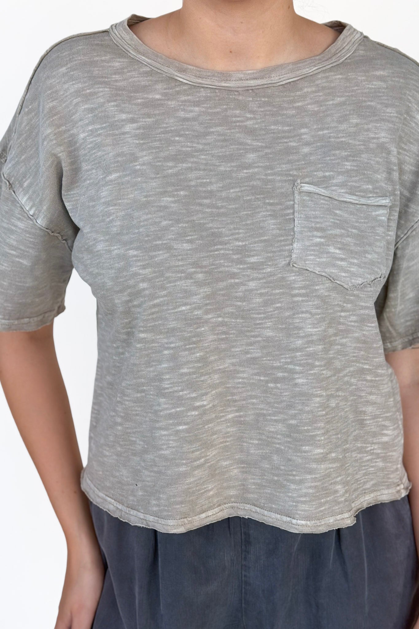 Brooke Raw Edge Knit Top