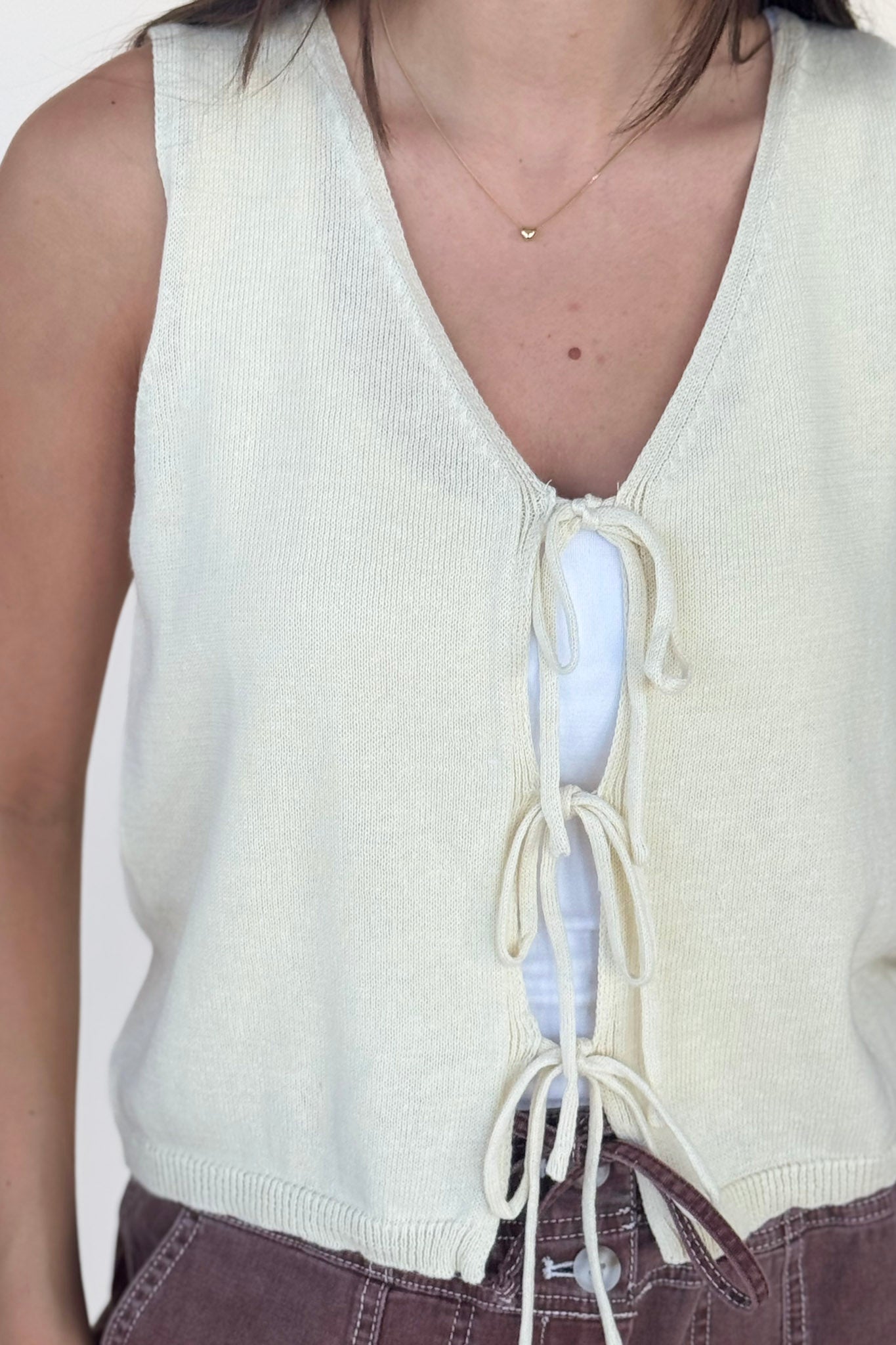 Brielle Tie Front Vest