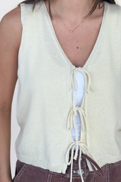 Brielle Tie Front Vest