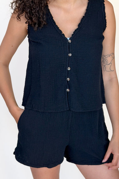Valeria Gauze Short