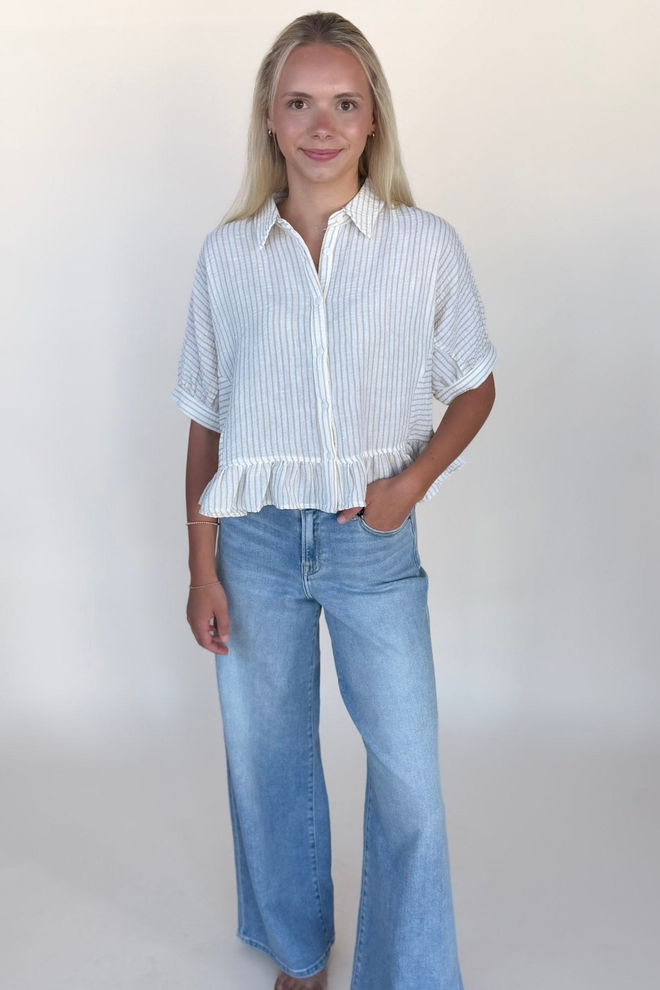 Stevie Collared Top