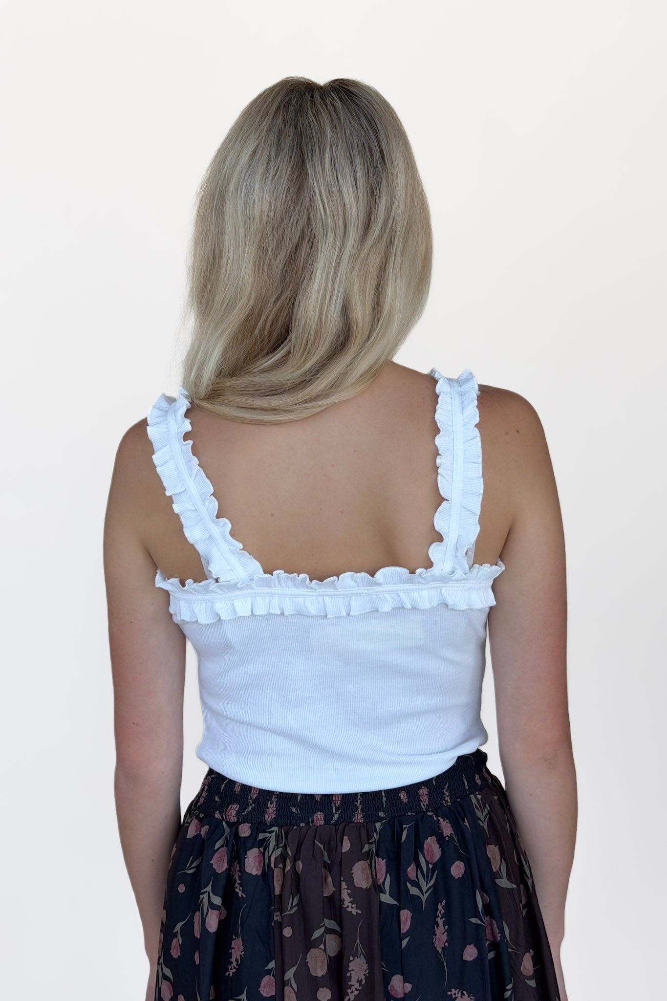 Ruffle Detail Tank Top