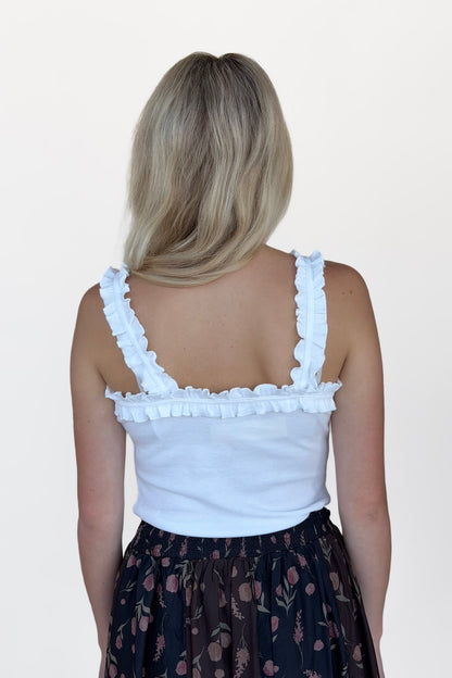 Ruffle Detail Tank Top