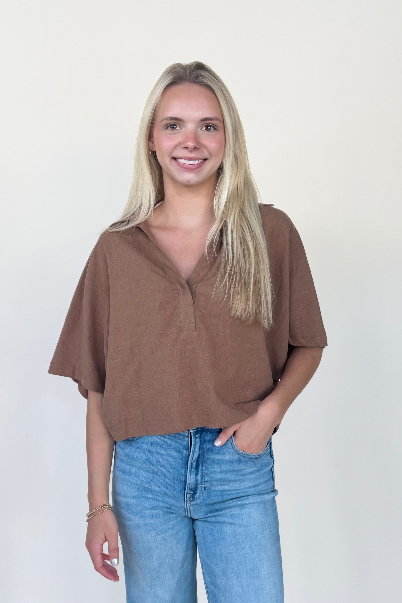 Elena Collared Blouse