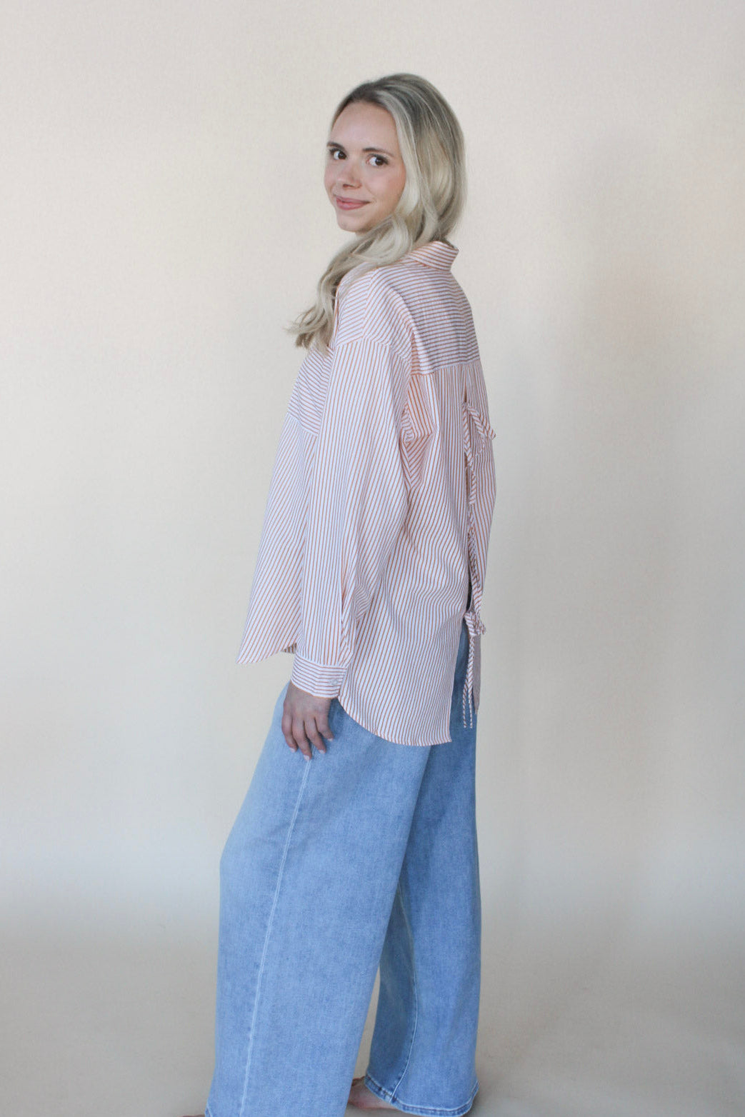 Seersucker Striped Shirt