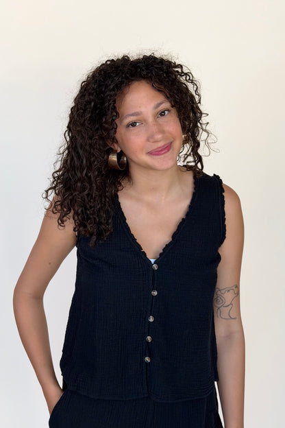 Breanna Gauze Tank