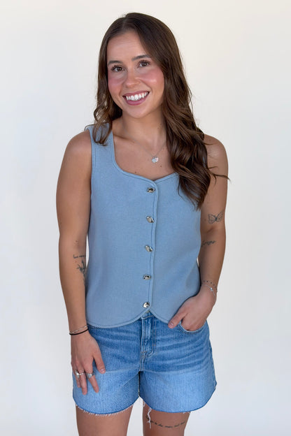 Kaia Button Front Vest