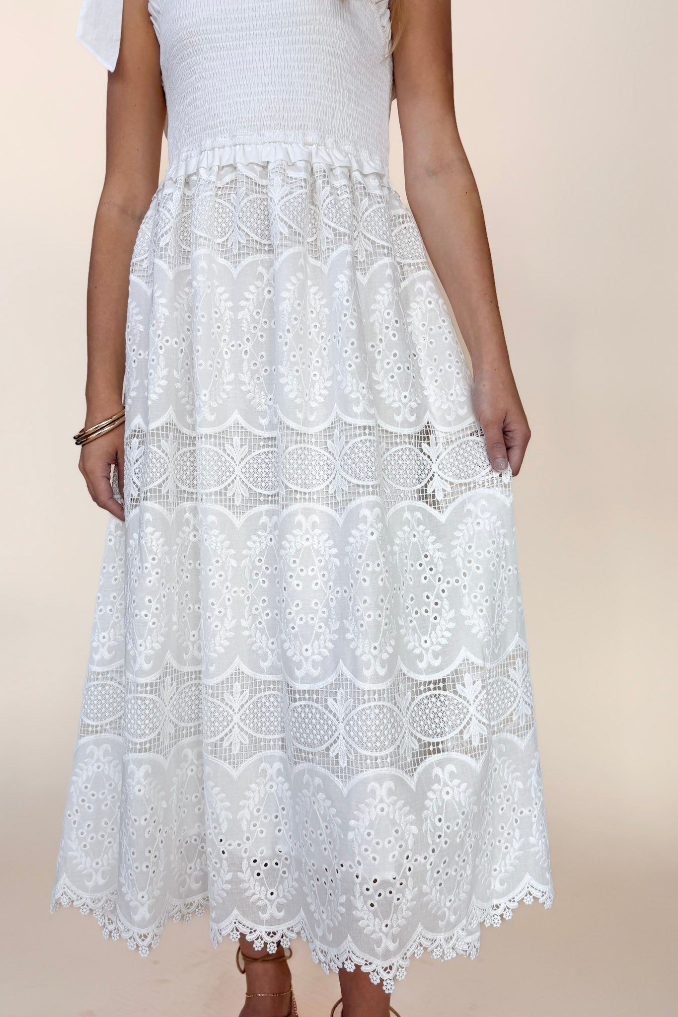 Ellie Lace Midi Dress