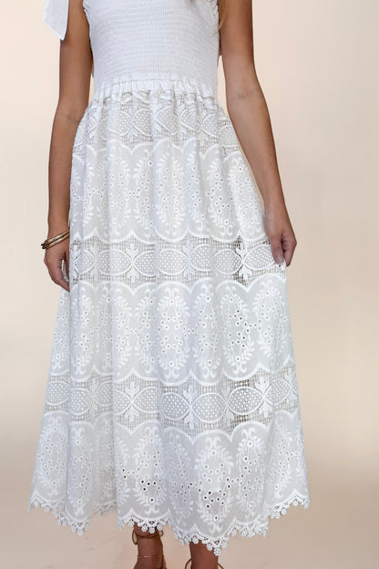 Ellie Lace Midi Dress