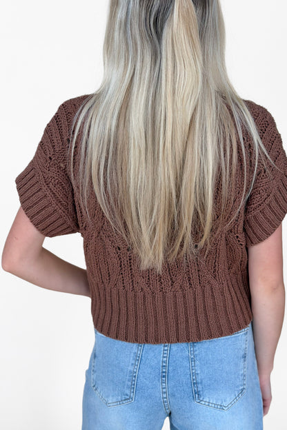 Heather Short Sleeve Sweater