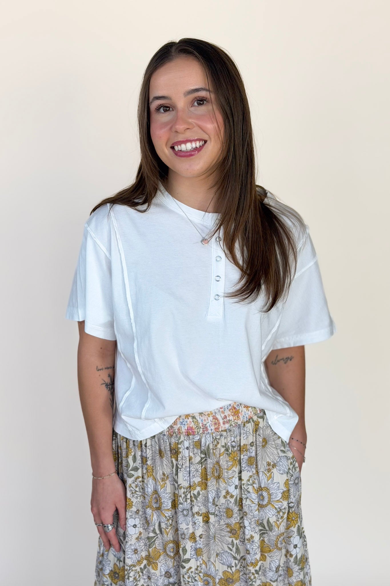 Sawyer Boxy Fit Henley Top