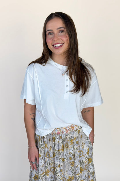 Sawyer Boxy Fit Henley Top