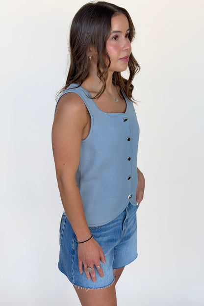 Kaia Button Front Vest