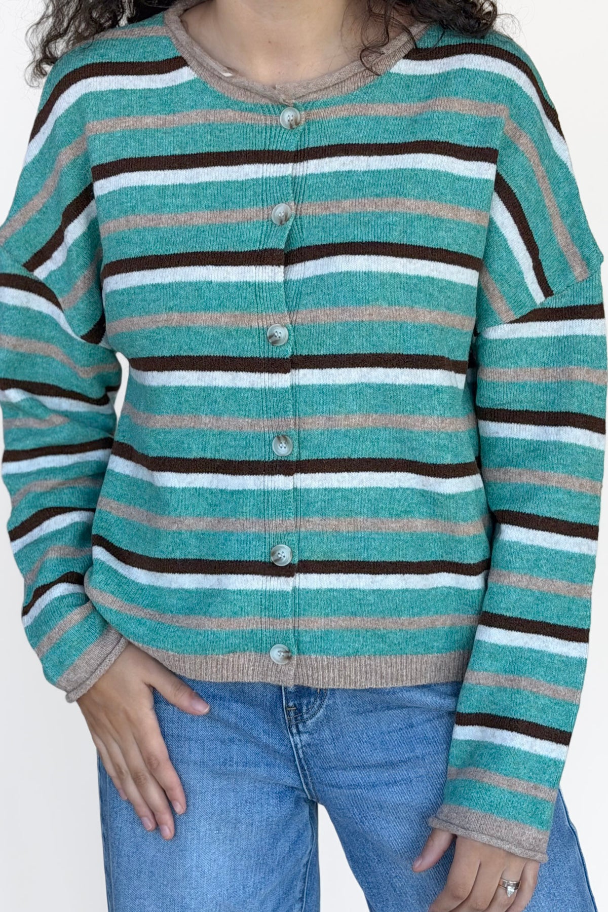 Alix Striped Cardigan