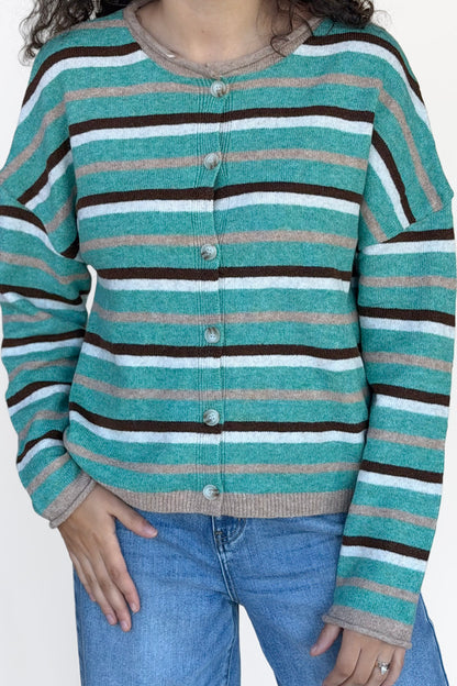 Alix Striped Cardigan