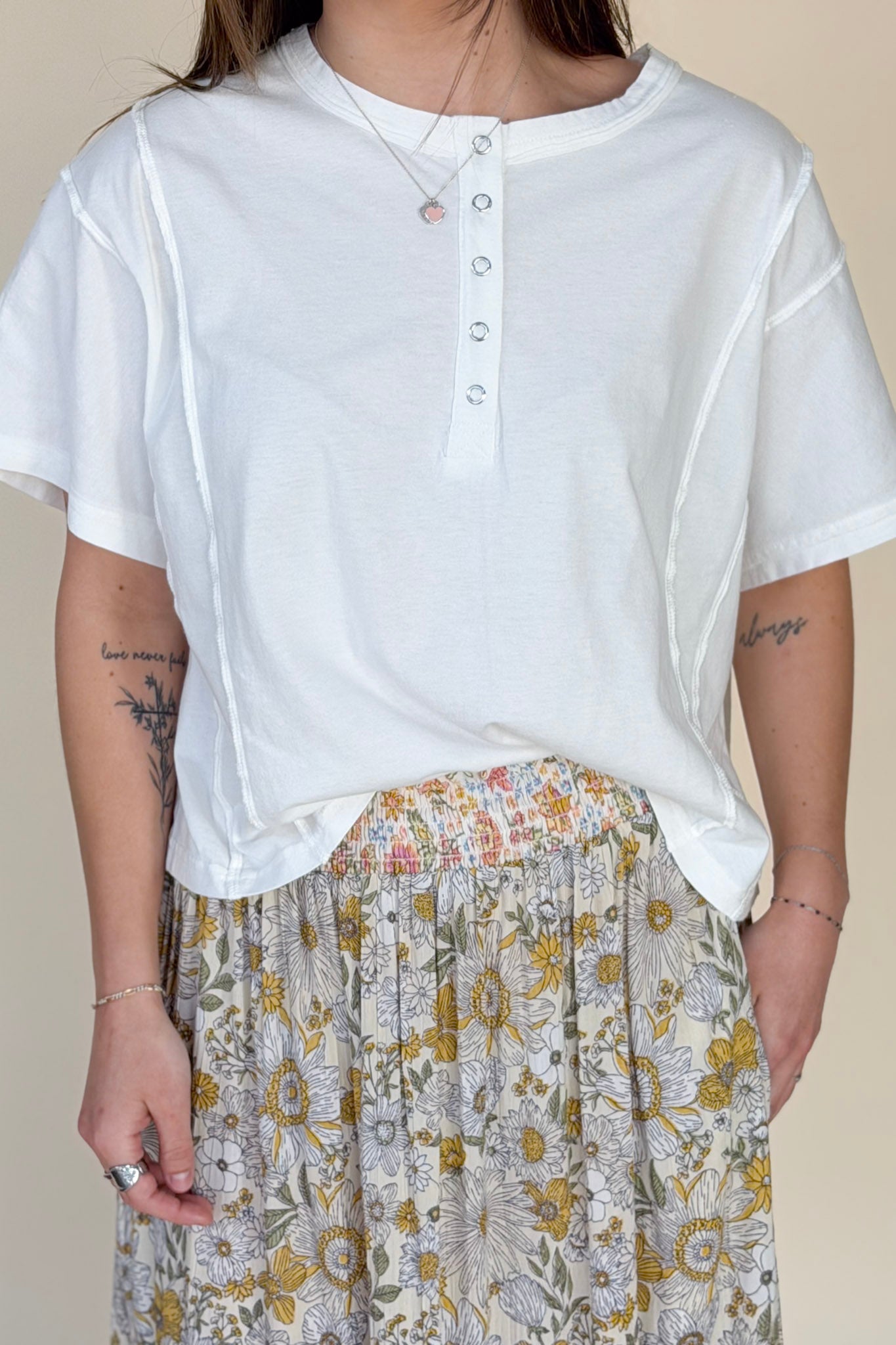 Sawyer Boxy Fit Henley Top