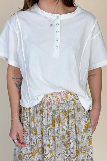 Sawyer Boxy Fit Henley Top
