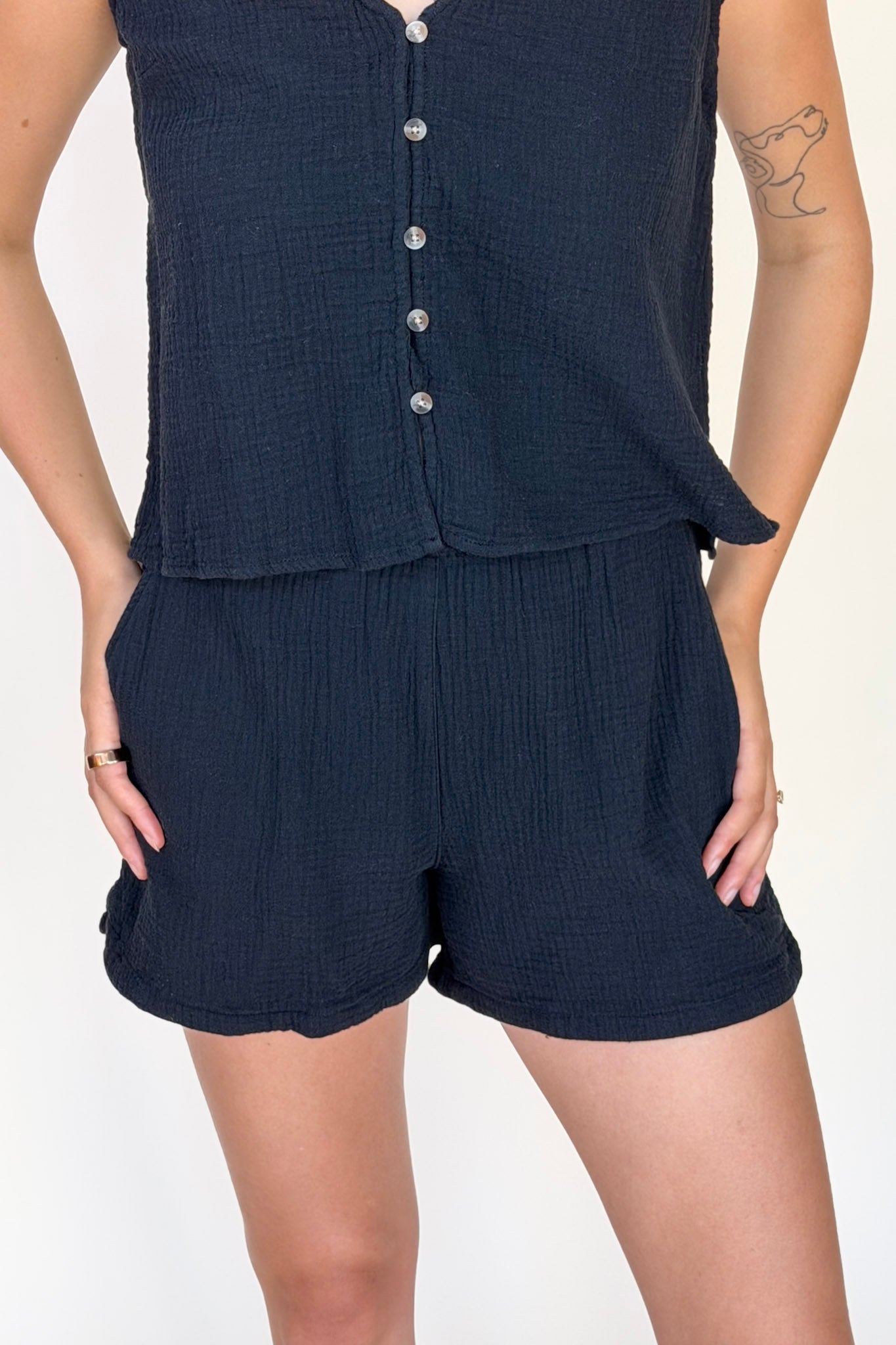 Valeria Gauze Short
