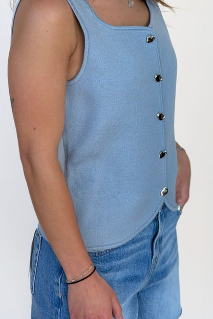 Kaia Button Front Vest