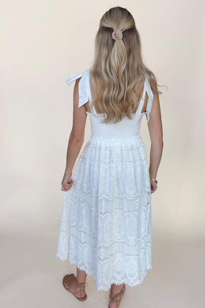 Ellie Lace Midi Dress