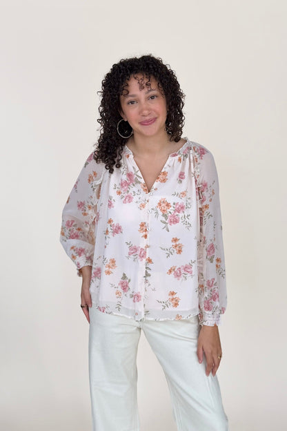 Jennie Floral Button Blouse