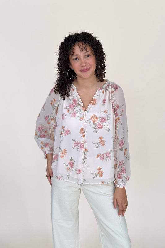Jennie Floral Button Blouse