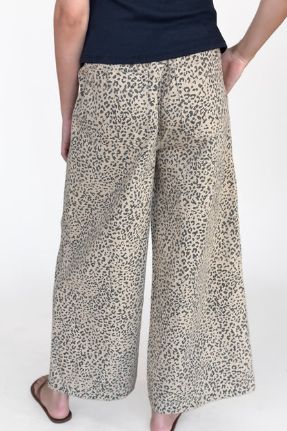 Spotted Print Drawstring Pant
