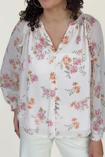 Jennie Floral Button Blouse