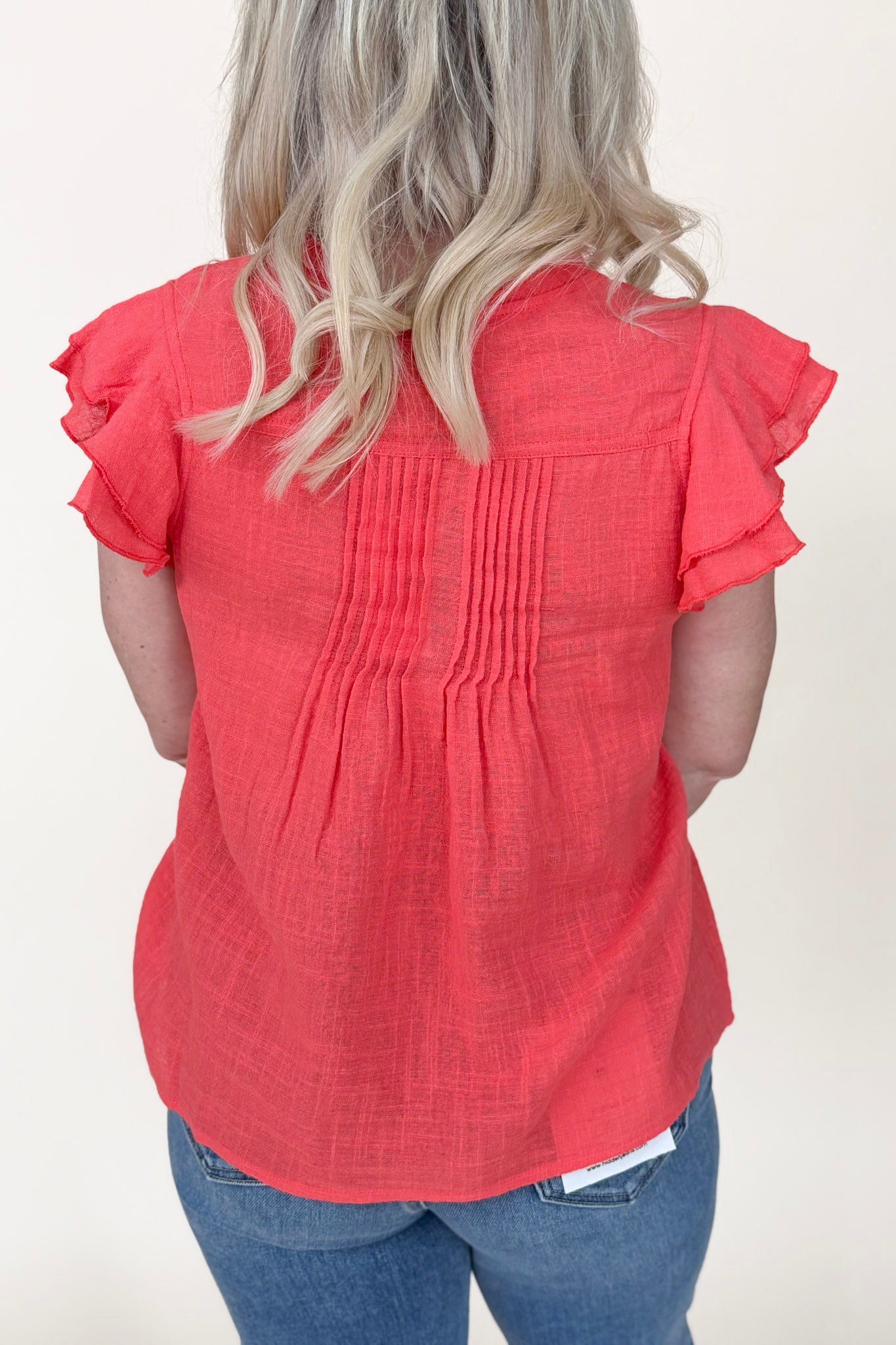 Poppy Cotton Linen Top