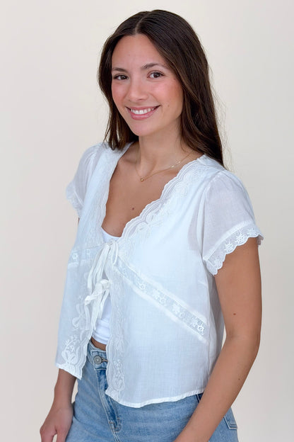 Baylor Embroidered Top