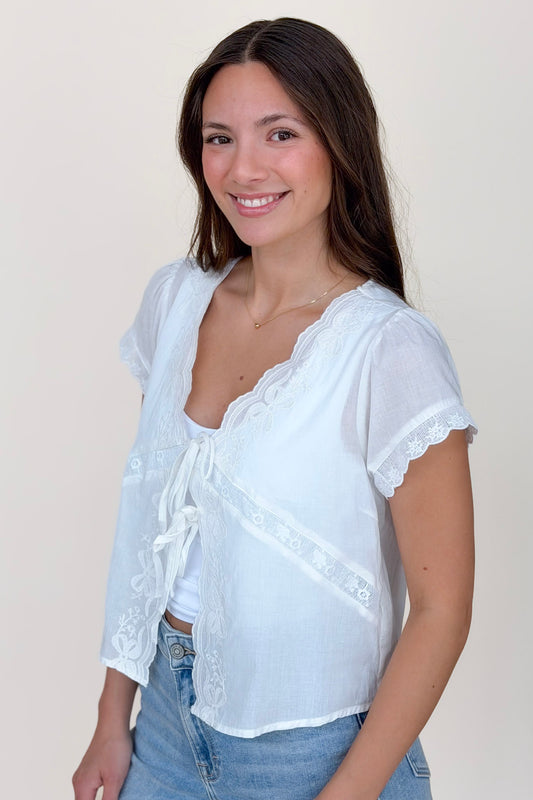 Baylor Embroidered Top